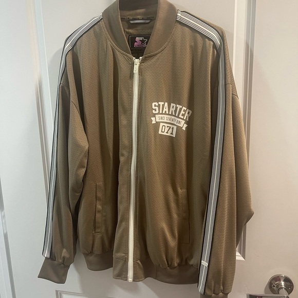 STARTER Other - Starter Men's Brown Varsity Zip Up Size Medium